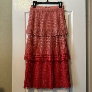 Anthropologie lace tired midi dress NWT!